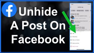 UnHiding A Post On Facebook