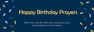Birthday Prayers and Blessings