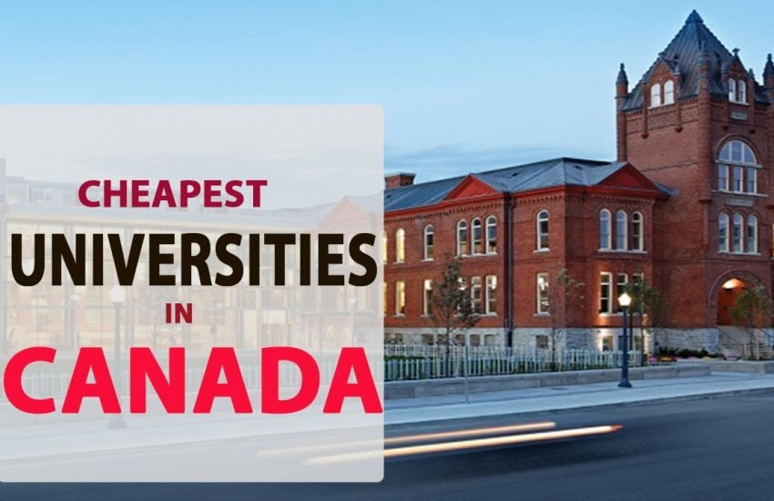cheapest universities in canada for International Students