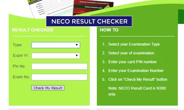 neco result checker