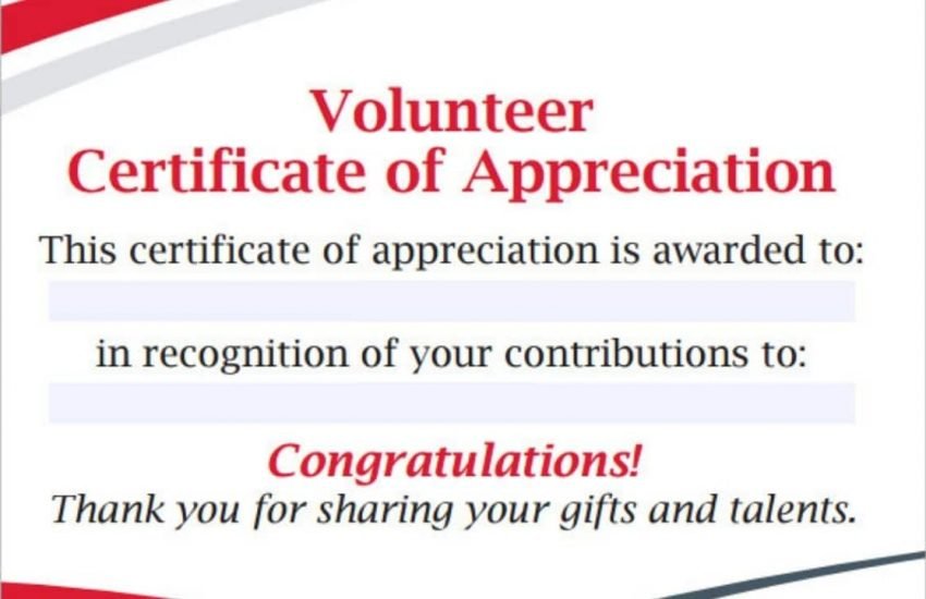 organizations that give volunteering certificate