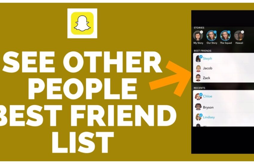 How To See Someones Best Friends On Snapchat