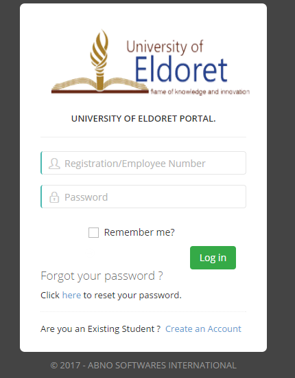 University of Eldoret Student Portal