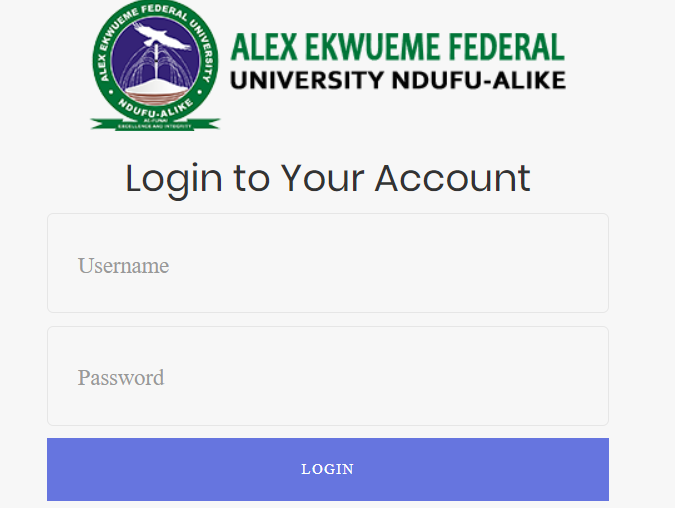 FUNAI Student login Portal